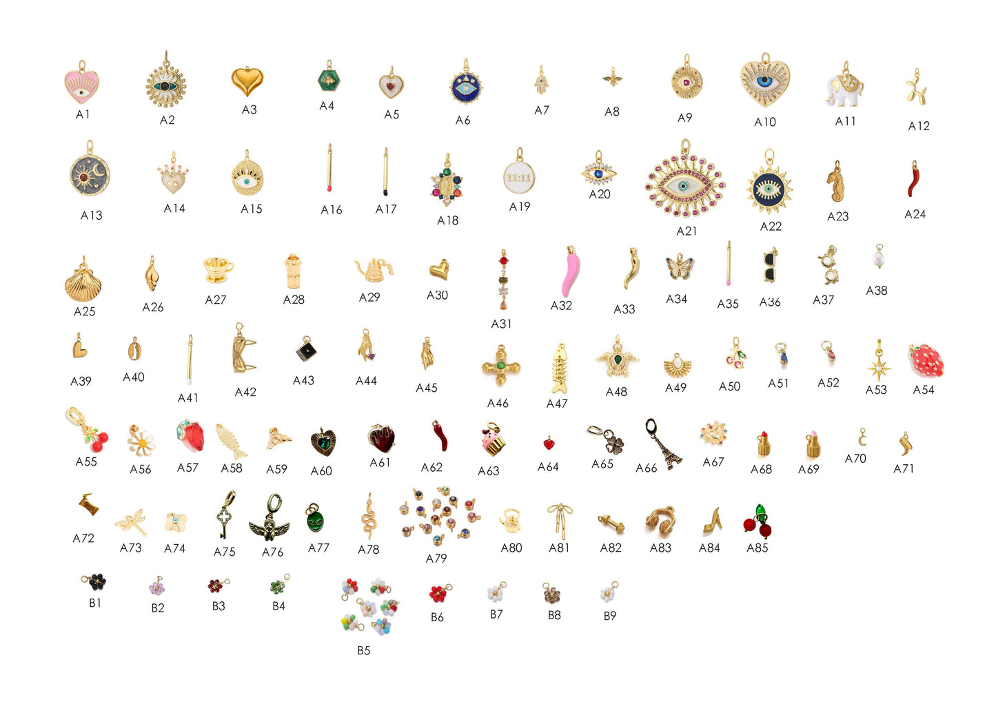 Gold Charms