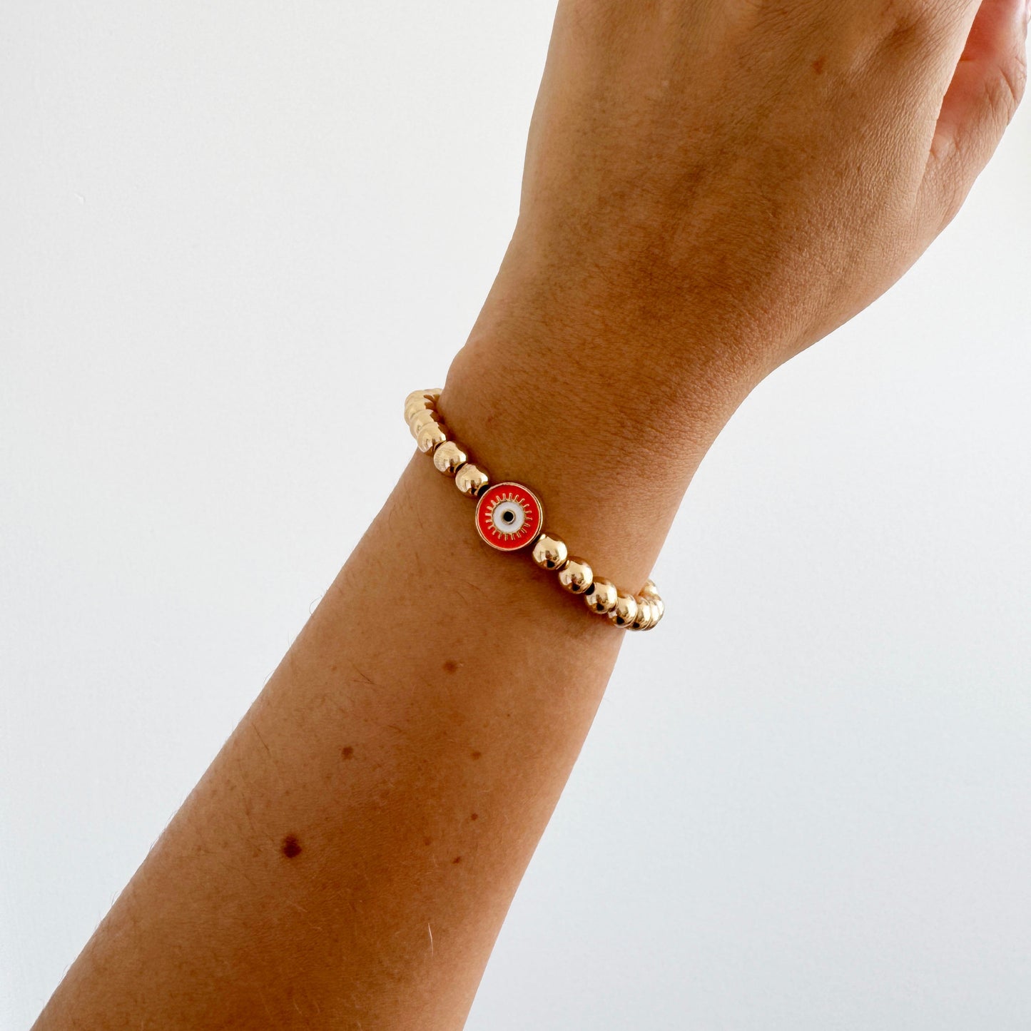 Gold Plated Evil Eye Bracelet