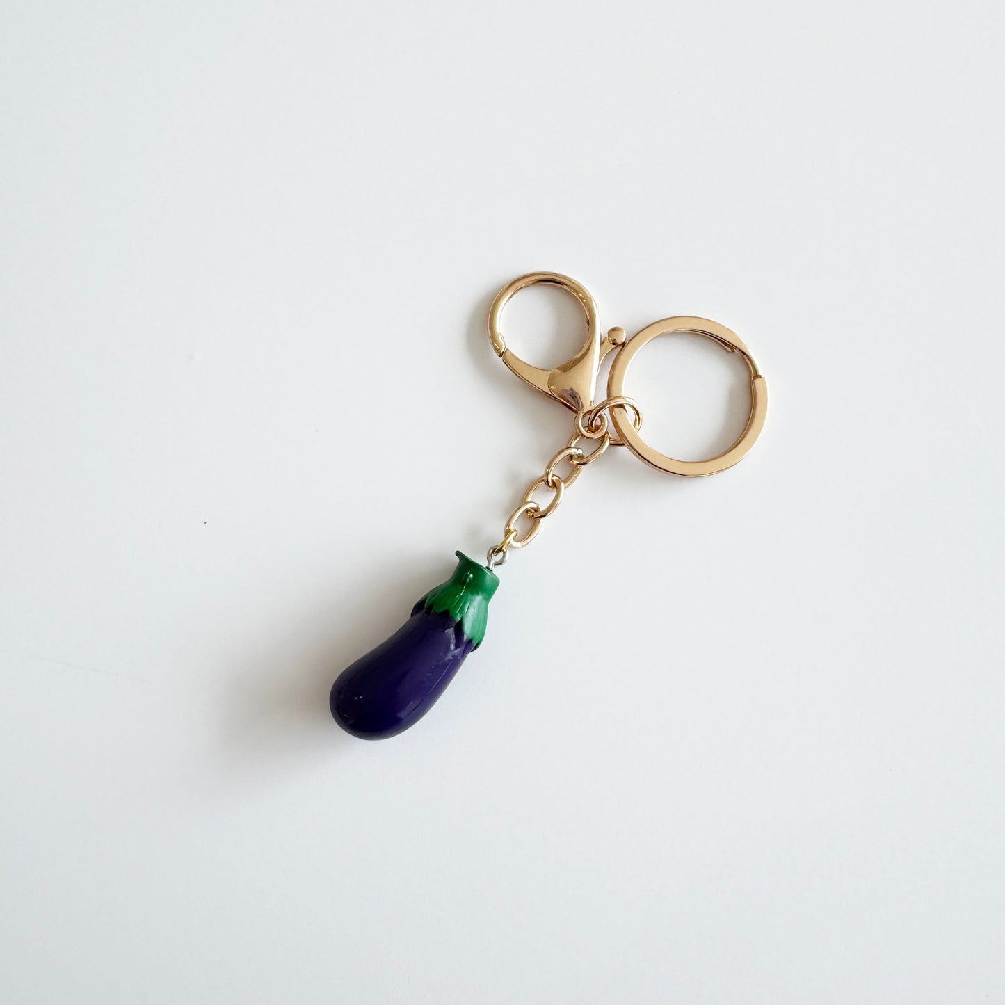 Eggplant Key Chain
