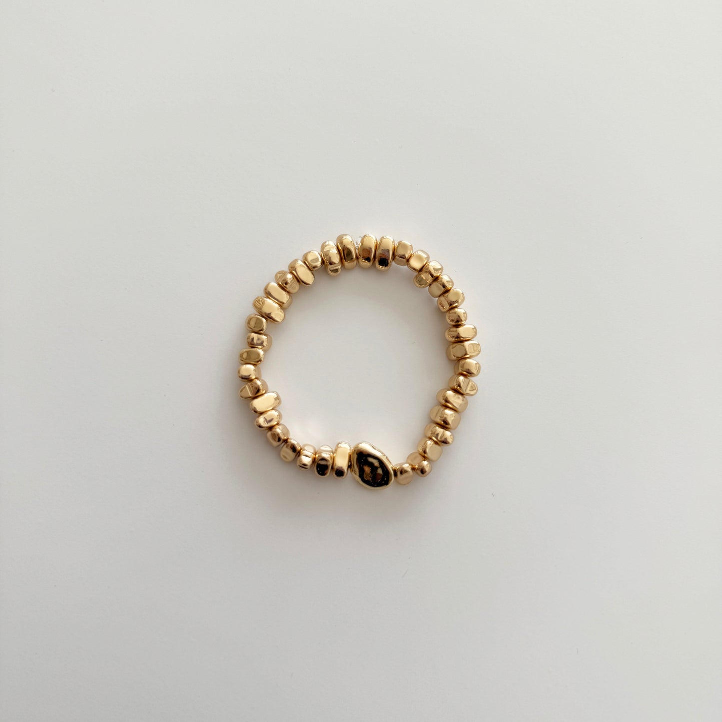 Gold Plated Nugget Bracelet