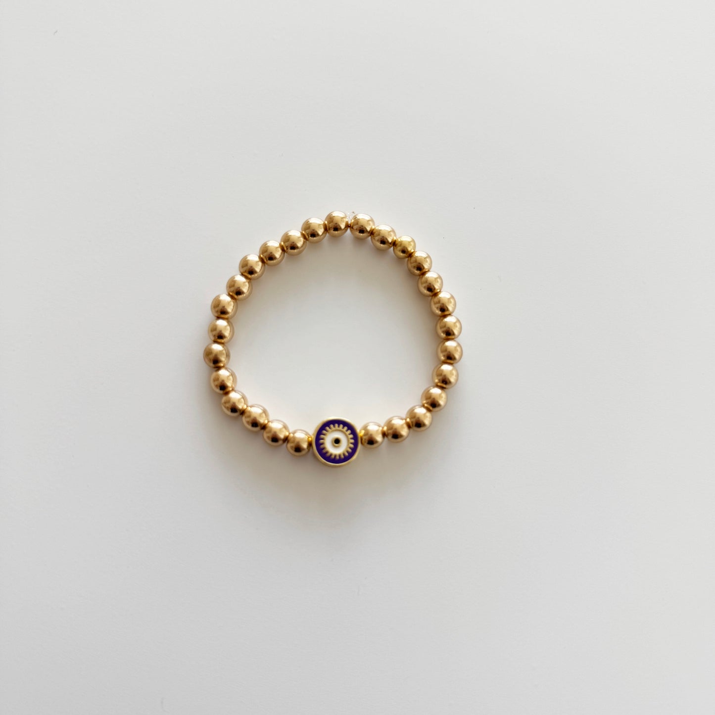 Gold Plated Evil Eye Bracelet